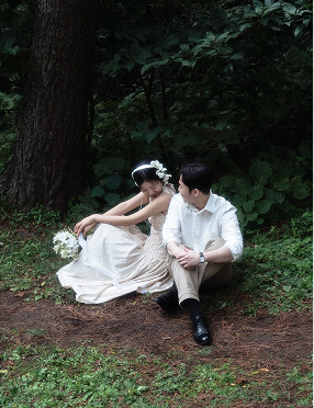 지구본 웨딩 촬영